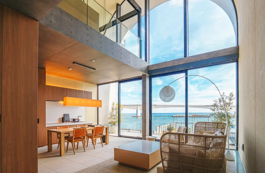 到着した瞬間から、贅沢時間