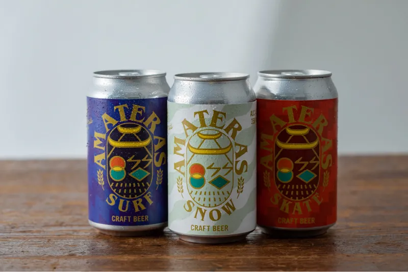 江の島党内にあるクラフトビール AMATERASU醸造所